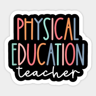 Physical Education Teacher Sports Back To School Sticker